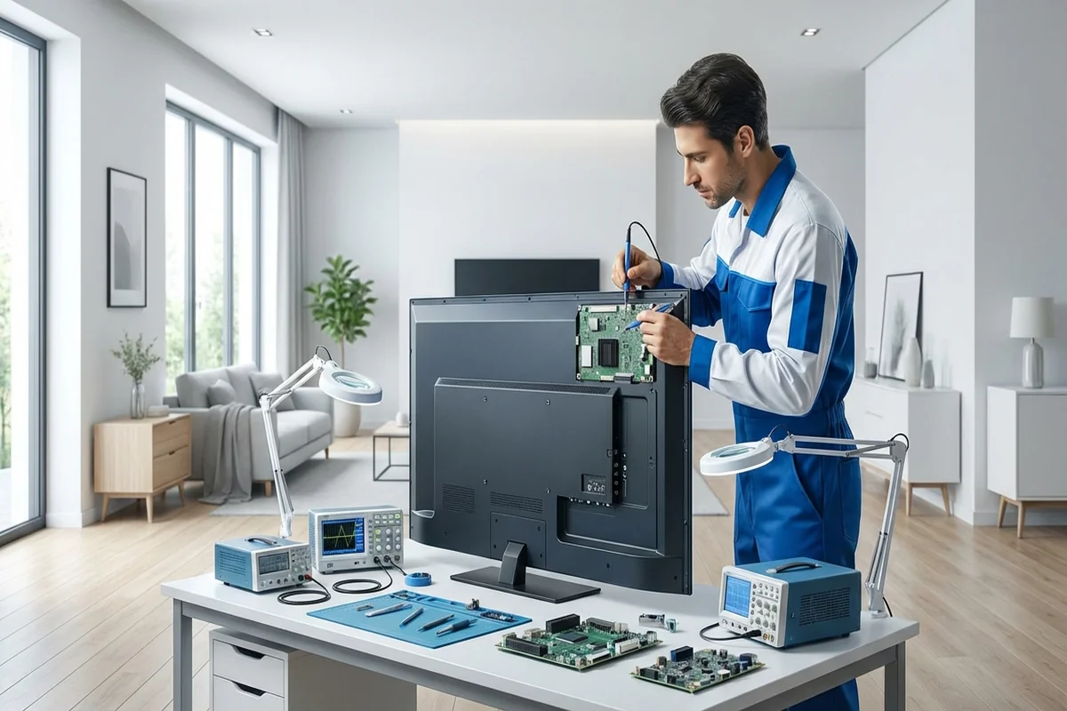 صيانة شاشات وتلفزيونات يونيون اير